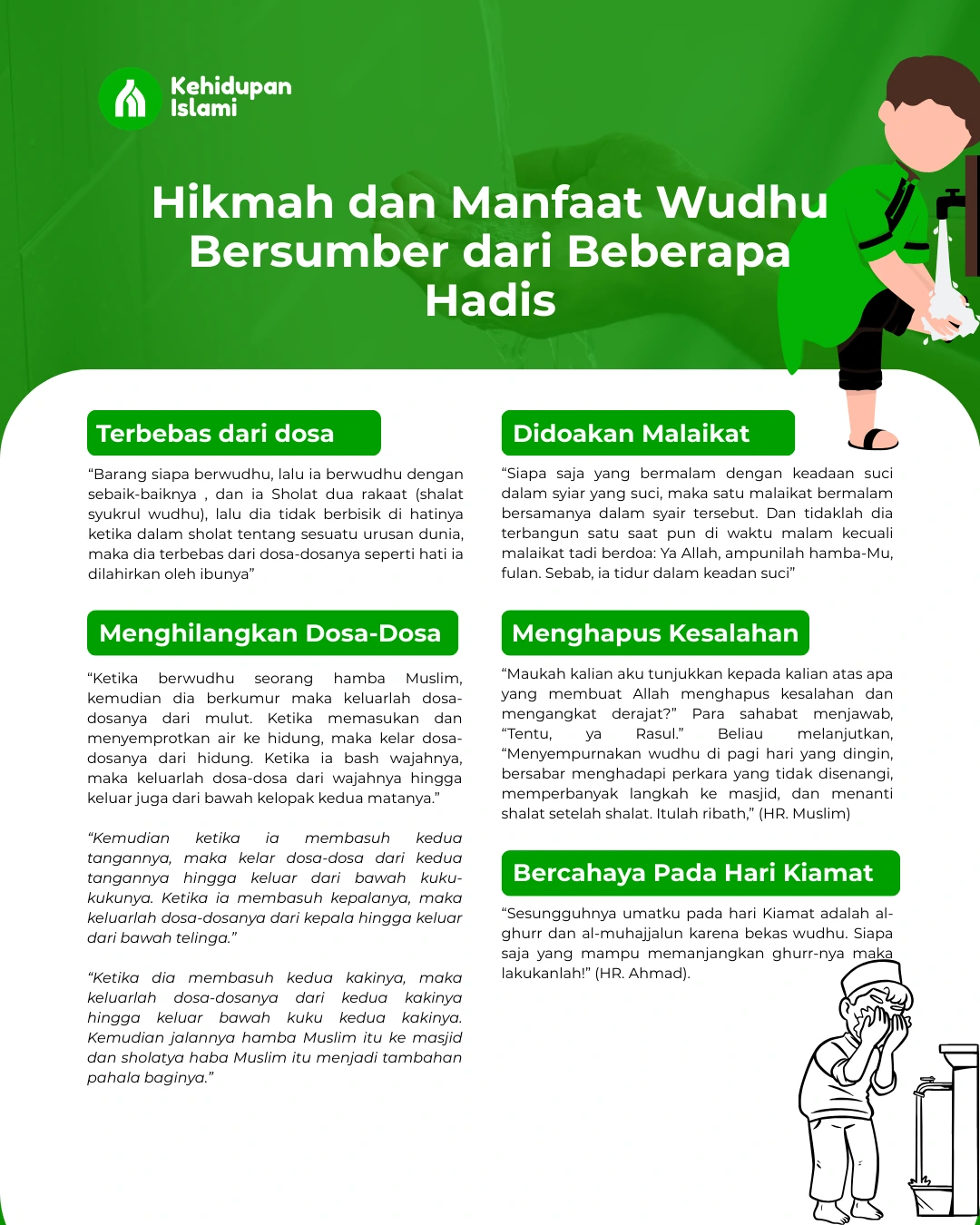 hikmah dan manfaat wudhu dari hadis